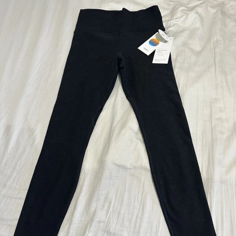 New Vuori Clean Elevation Leggings Black Heather Women's Medium M $98